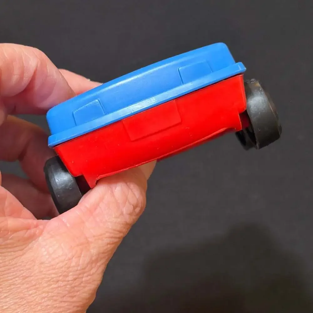 Vintage Playskool Familiar Places Blue Toy Car Item No. 480